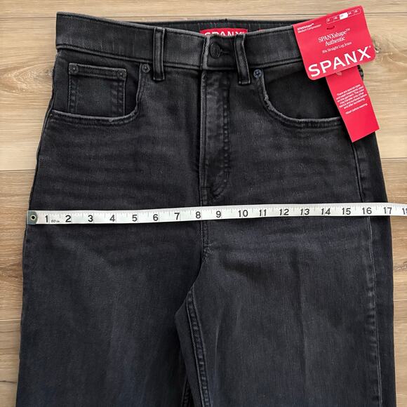 SPANXshape Authentic 360 90s Straight Leg Ankle Jeans Black S Tall - Picture 6 of 13